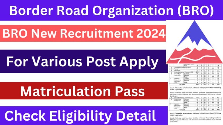 BRO New Recruitment 2024