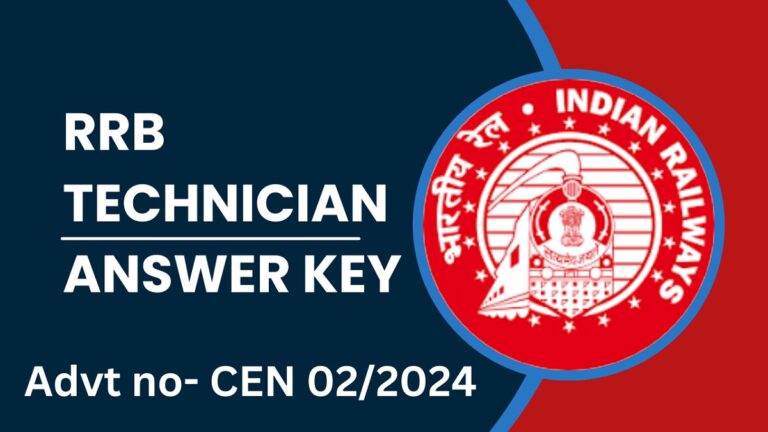 RRB Technician Answer Key 2024