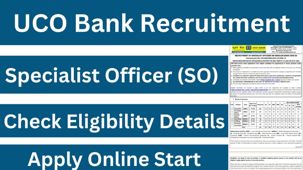 UCO Bank Recruitment