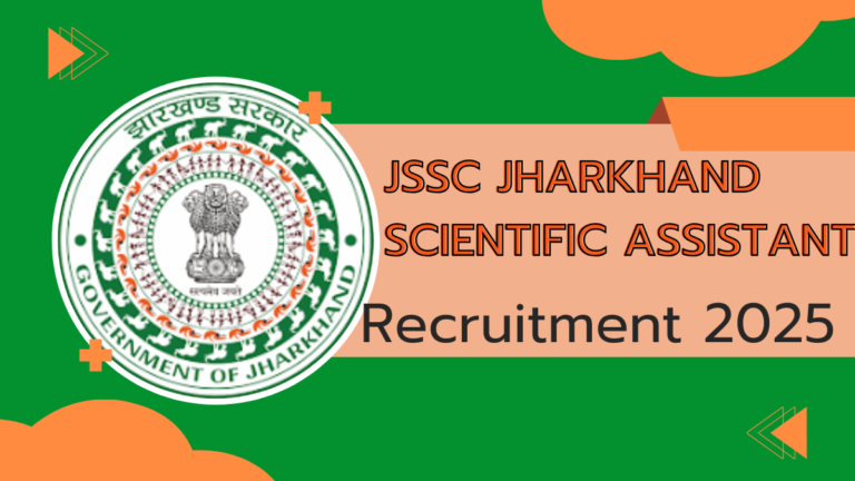 JSSC Scientific Assistant Recruitment 2025