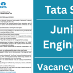 Tata Steel Junior Engineer Bharti 2025
